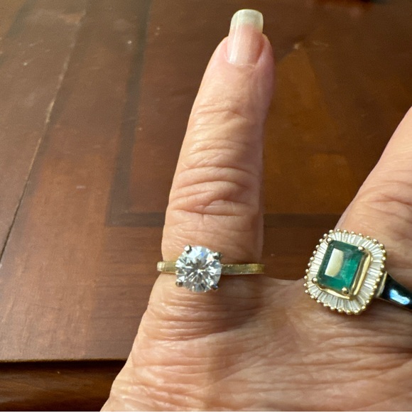 🌹14K gold 1.1 carat moissanite diamond ring - Picture 12 of 16